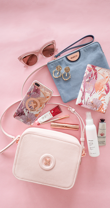 cross body bad with contents