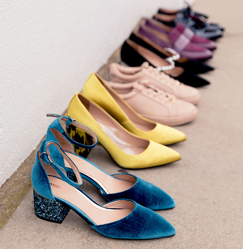 shoe line-up
