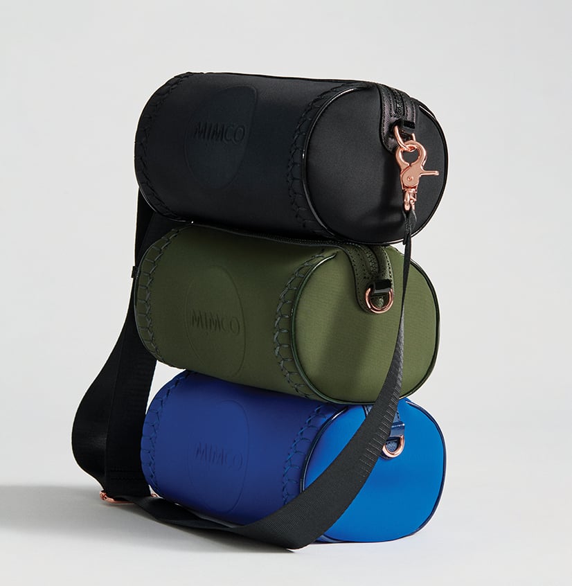 Mimco - Olive Green, Electric Blue and Black Cross Body Bags