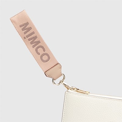 Almond Webbing Wrist Strap Wristlet Straps Mimco