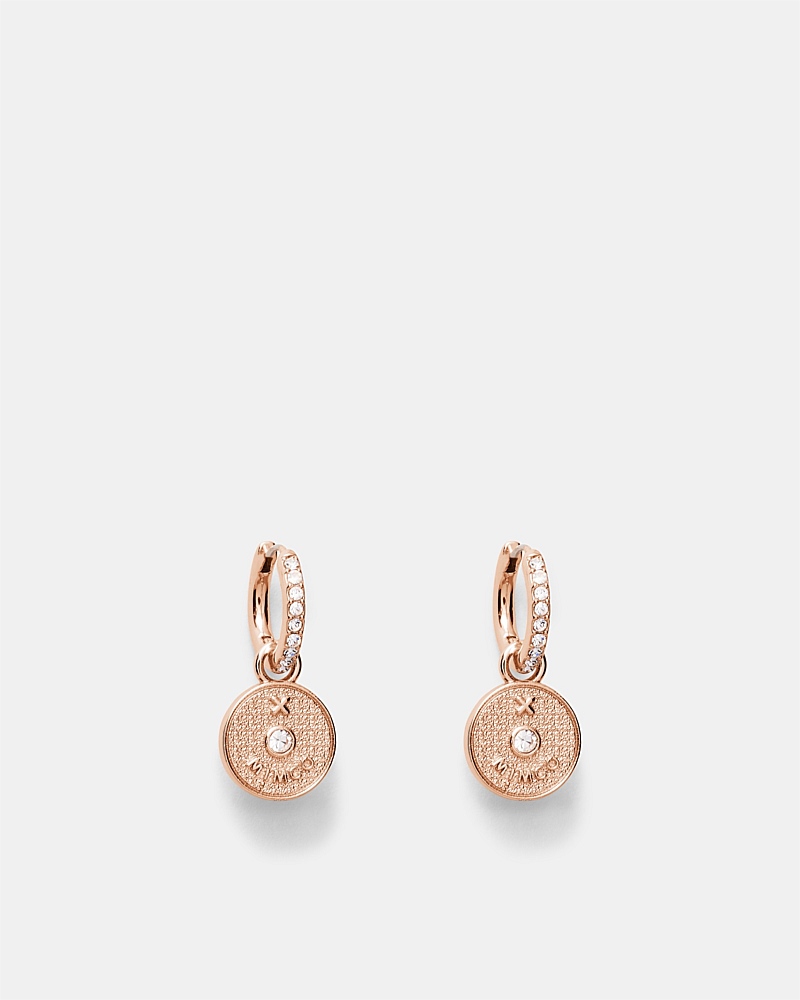 Amulet Charm Hoop Earrings