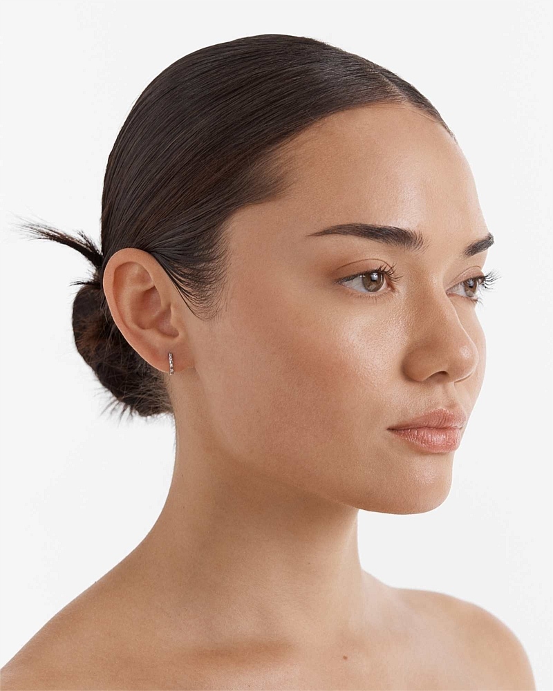 Vela Huggie Hoop Earrings