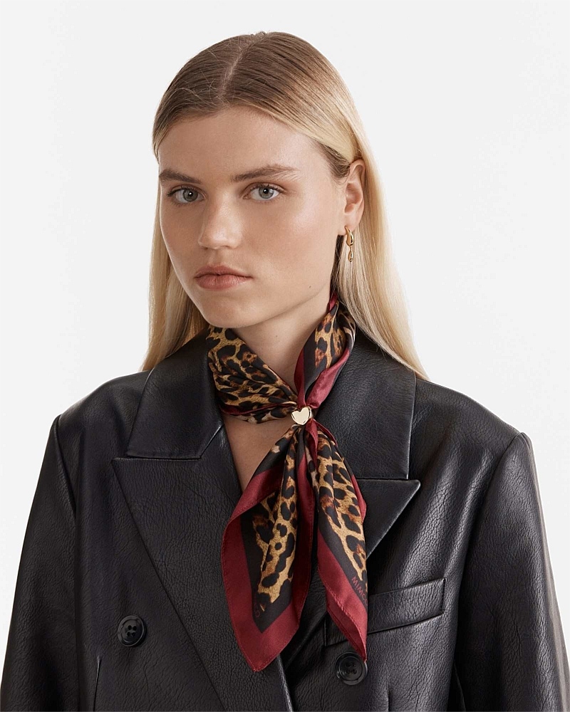 Leopard Square Scarf