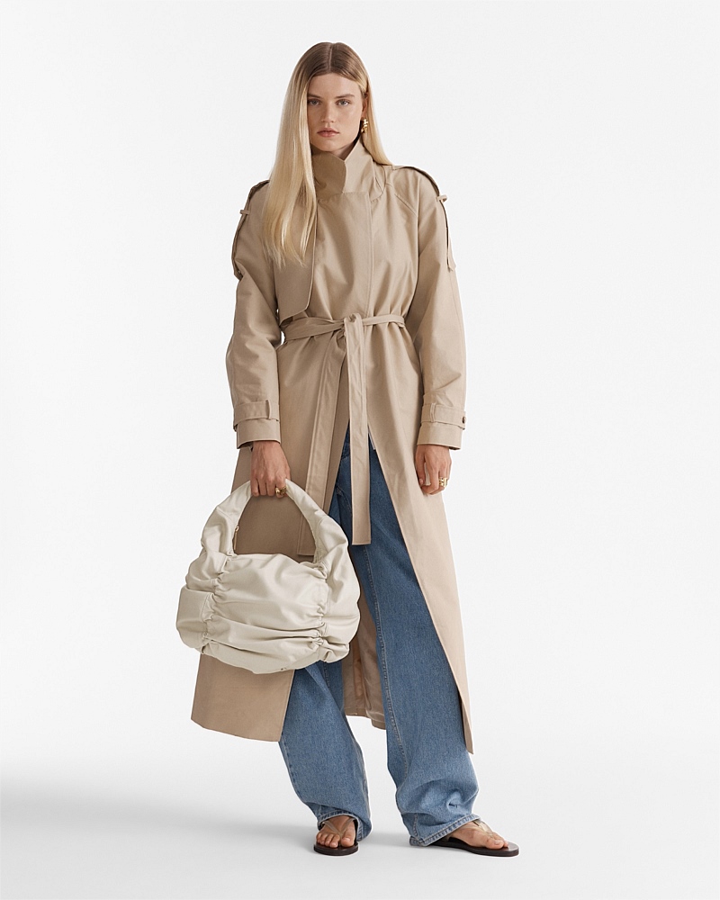 Solace Large Leather Crescent Bag