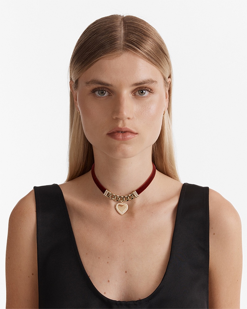Enchanted Heart Choker Necklace