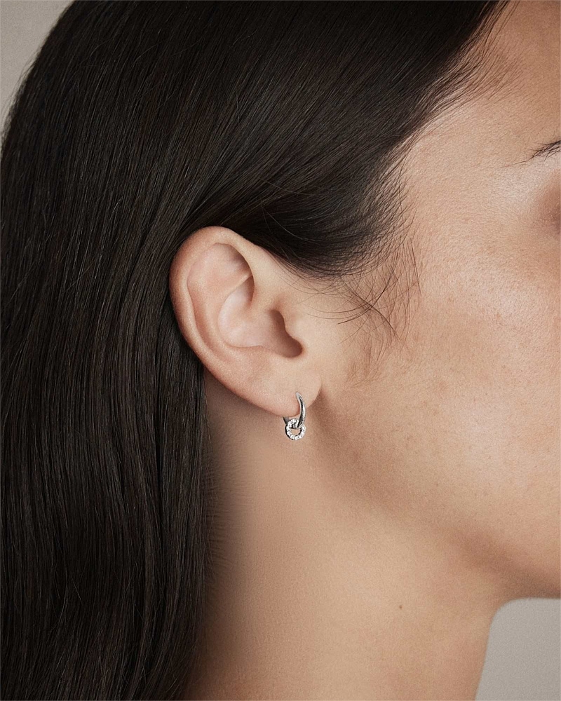 Nimbus Charm Hoop Earrings