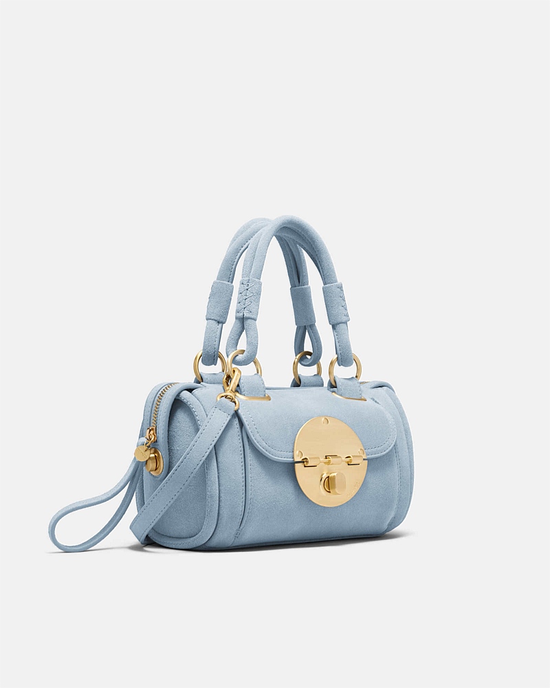 Turnlock Bowler Grab Crossbody Bag