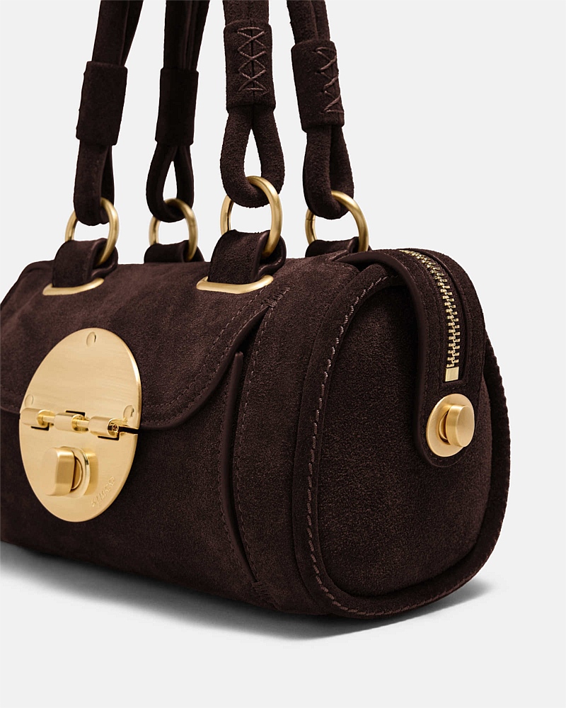 Turnlock Bowler Grab Crossbody Bag