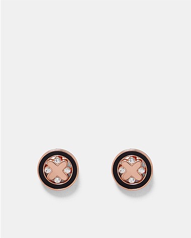 Supermicra Halo Stud Earrings