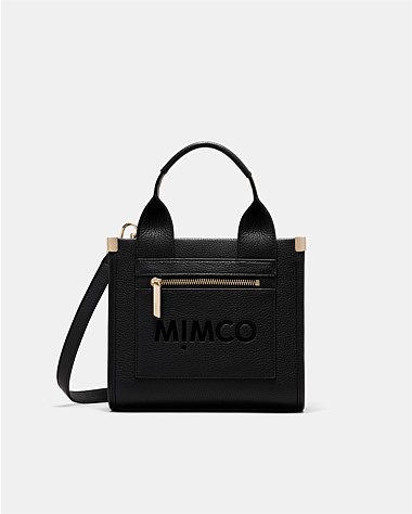 Patch Leather Mini Tote Bag