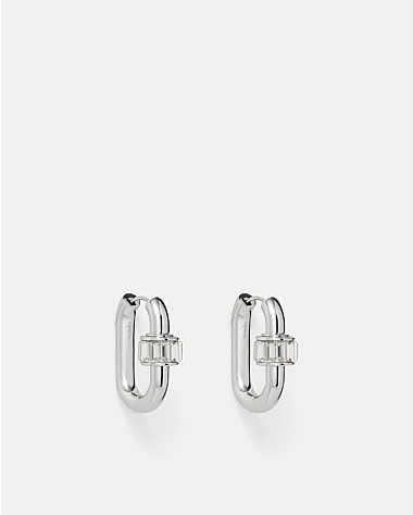 Descent Huggie Hoop Earrings