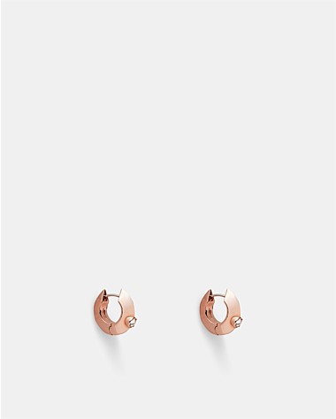 The Edge Huggie Hoop Earrings