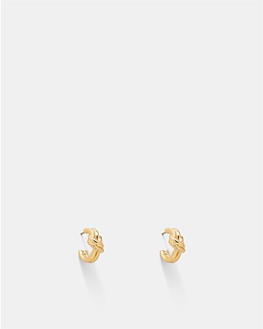 Knot Me Micro Hoop Earrings