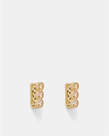 On The Rocks Huggie Hoop Earrings