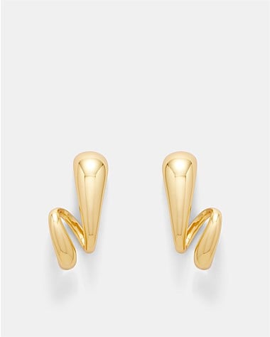 The Podium Twist Hoop Earrings