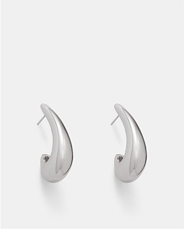 The Podium Hoop Earrings