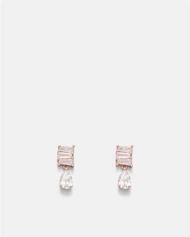 Enchantment Crystal Drop Stud Earrings