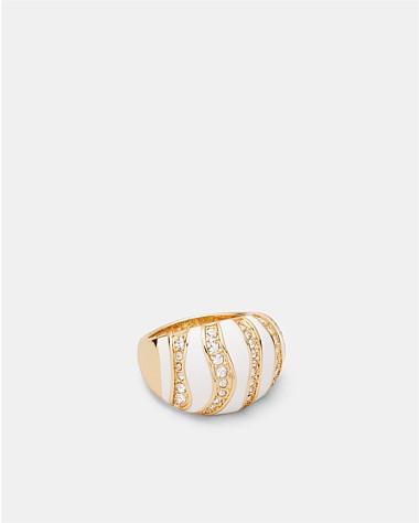 Chi Chi Jaguar Pave Enamel Ring