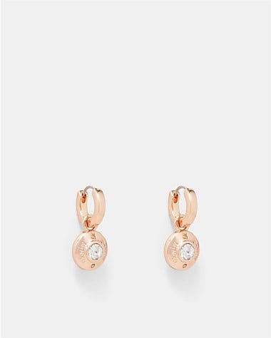 Enliven Charm Hoop Earrings