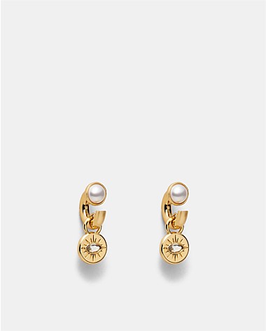 Emotional Charm Hoop Earrings