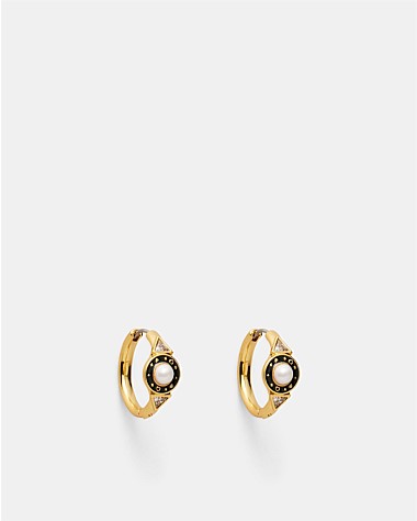 Ring Ring Huggie Hoop Earrings