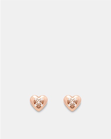 Classic Heart Stud Earrings