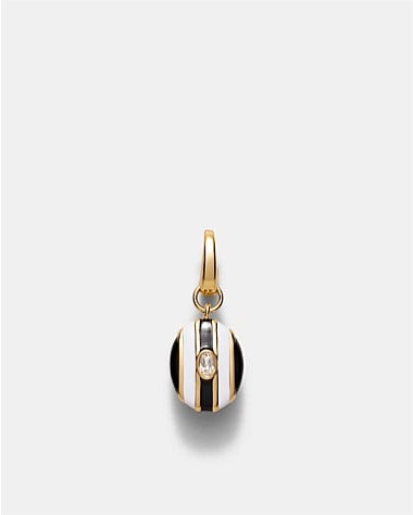 Stripe Coin Charm