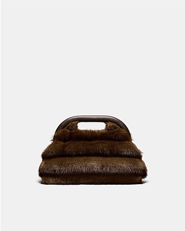 Faux Fur Frame Bag