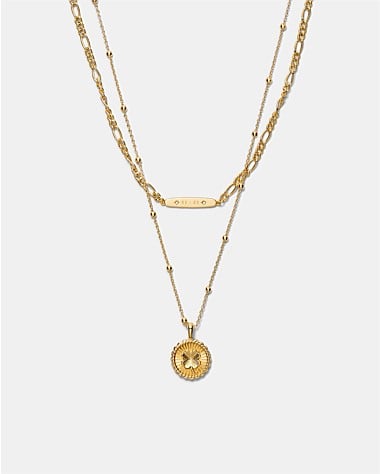 Lucky Coin Duo Necklace