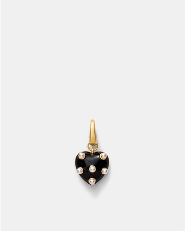 Polka Heart Charm