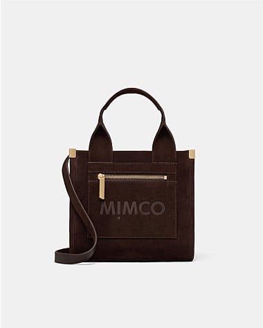 Patch Leather Mini Tote Bag