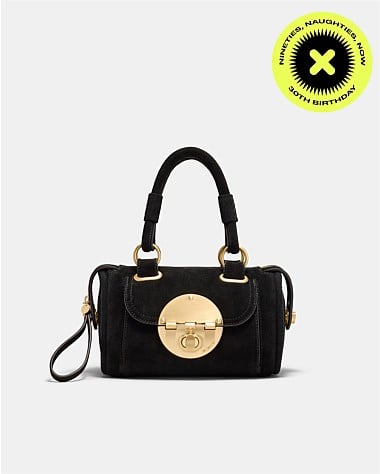 Turnlock Bowler Grab Crossbody Bag
