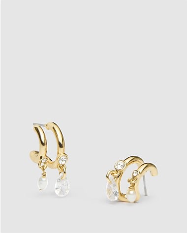 Silver Double Hoop Earrings – NinaBreddal