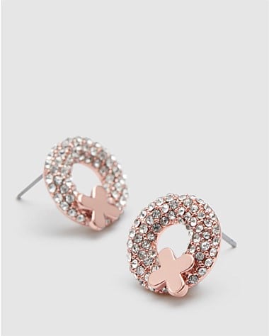 Mimco rose sale gold stud earrings