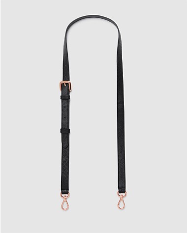 Black leather clearance crossbody strap