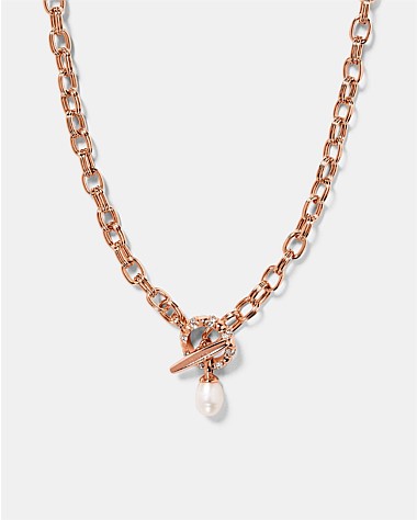 Mimco rose 2025 gold necklace