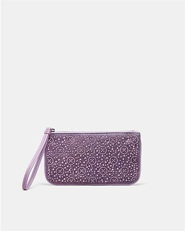 Violet Swirl Mim Gram Sparkle Pouch Pouches Mimco