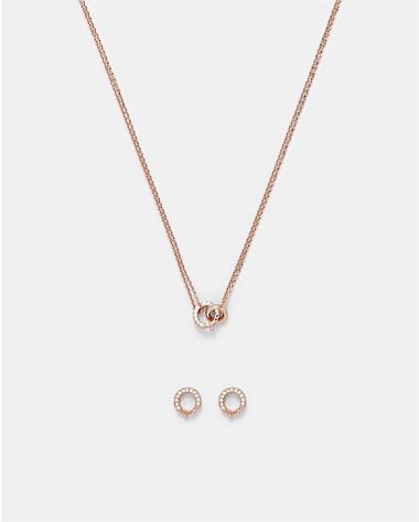 Mimco rose hot sale gold necklace