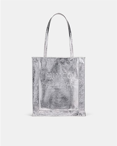 Silver tote deals bag