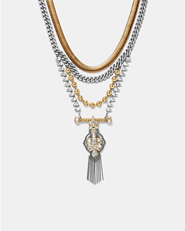 Mimco stellar deals duo necklace