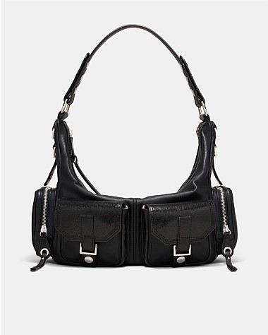 Black Silver The 2004 Leather Hobo Bag Bags Mimco