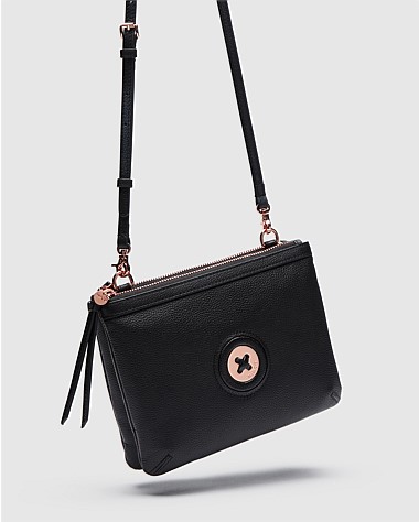 Black Rose Gold Mim Mazing Duo Cross Body Bag Crossbody Bags Mimco