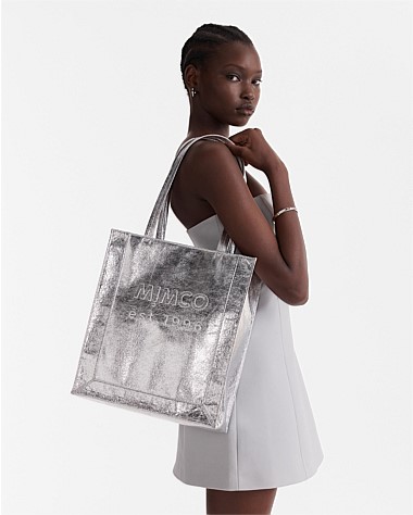 Buy Off White Embossed Siena Metallic Floral Pattern Tote Bag by AMPM  Online at Aza Fashions.