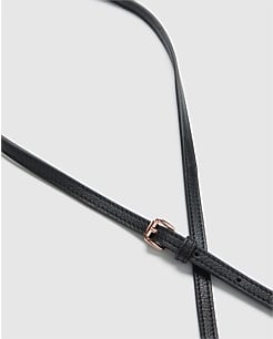 Black leather hotsell shoulder strap