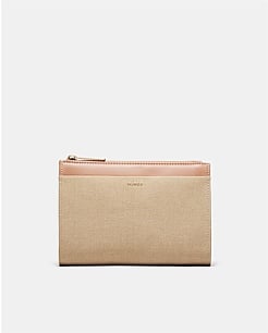 Dusty Blue Yvette Gusset Pouch - Card Holders | Mimco