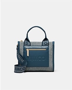 Black Gunmetal Patch Mini Tote Bag - Patch | Mimco
