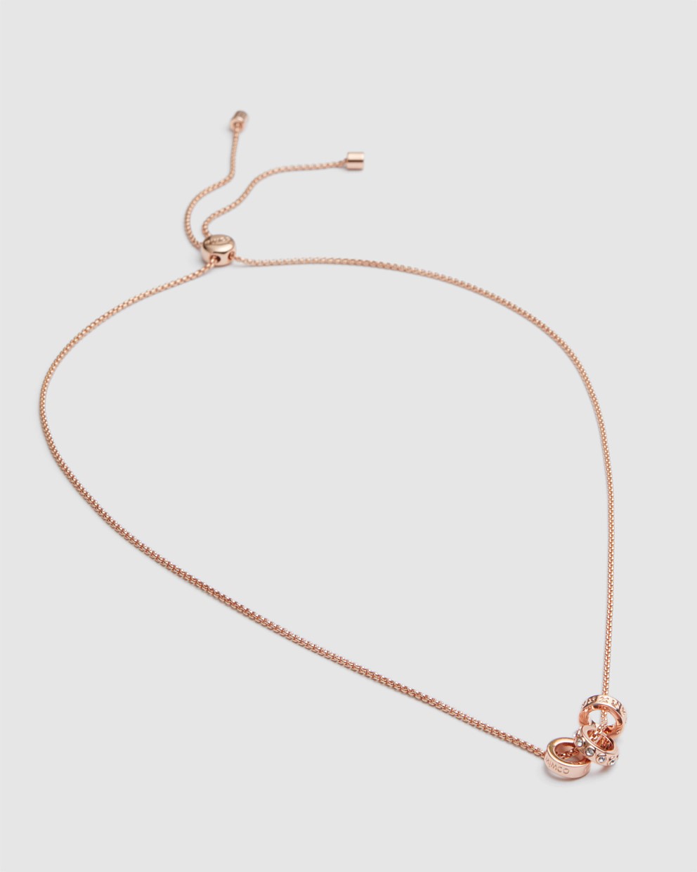 Rose gold hot sale halo necklace