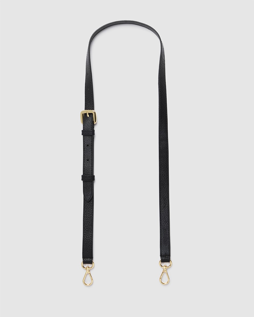 Black Light Gold Link Crossbody Bag Strap 2cm - Crossbody Bag Straps