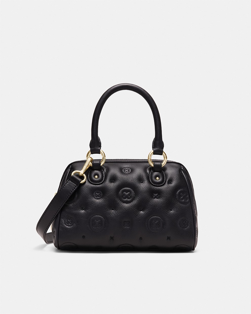 Leather bowler online bag