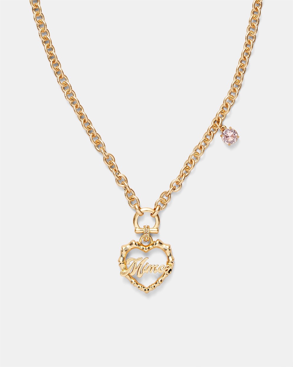 Sweet Pink Hip Hop Necklace Pendant Necklaces Mimco